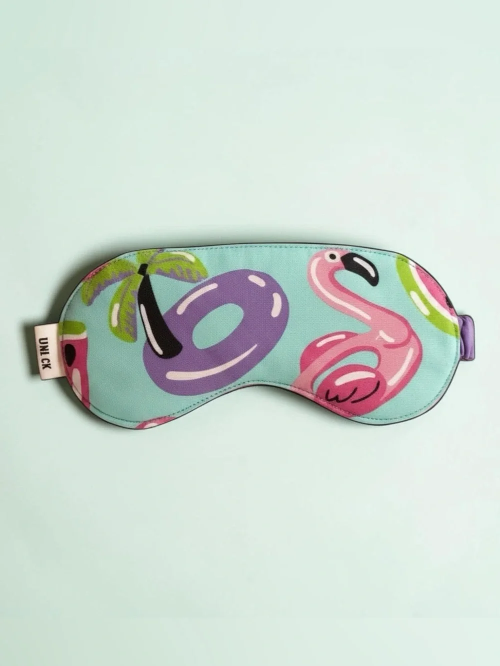 Flamingo Pool Float Summer Theme Kids Sleep Mask